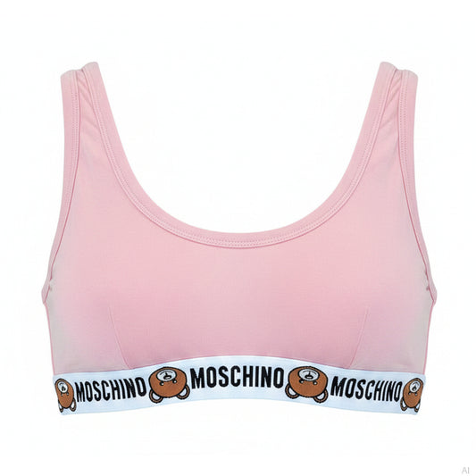 Moschino Teddy Bear Logo Pink Briefs, Men