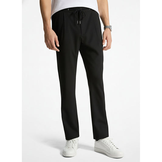 Michael Kors Drawstring Trouser Pants Black (CF4303TENP-BLACK) Men