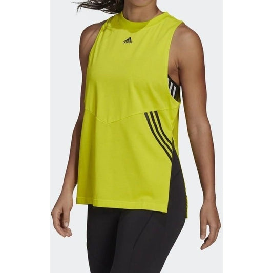 Adidas Tank Top OVERSIZED TANK (H47484-YELLOW_BLACK) Women