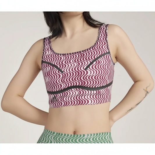 Adidas Tank Top aSMC CROP PRINT (HG6881-WHITE) Women