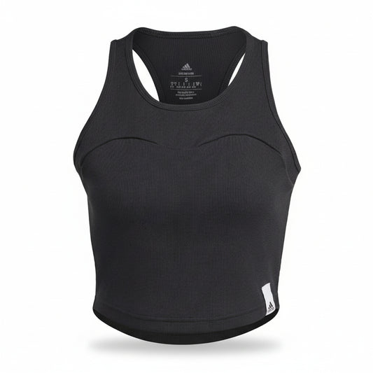 Adidas Organic Ribbed Tank Top Black, Women