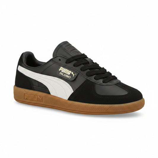 Puma Palermo Leather Black Feather Grey Gum, Men