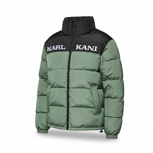 Karl Kani Retro Essential Puffer Jacket green, Men
