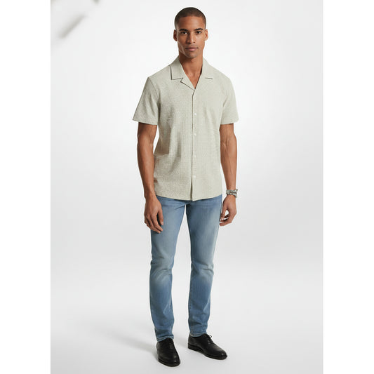 Michael Kors Gingham Seersucker Shirt Light Sage (CS4403I2BD-LIGHT-SAGE) Men