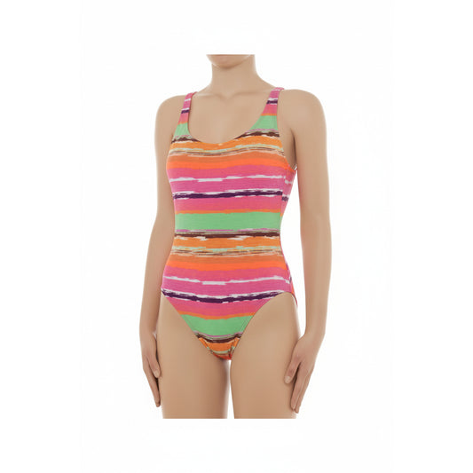 Moschino Multicolor Striped One-Piece Swimsuit (A49329427-1888) Women
