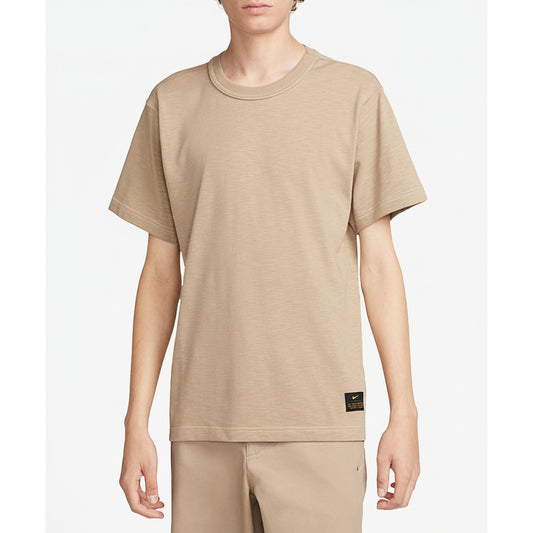 Short-Sleeve Knit Top Beige, Men
