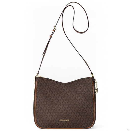 Michael Kors Nayla Signature Crossbody Bag Brown, Women