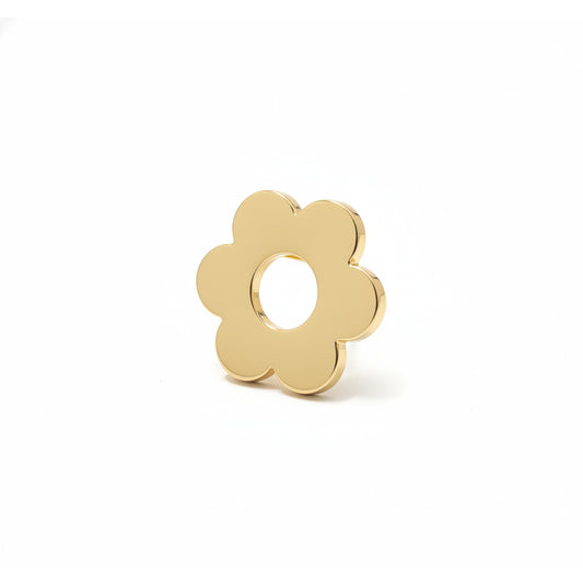 Michael Kors Gold Flower Shape Pin, Women