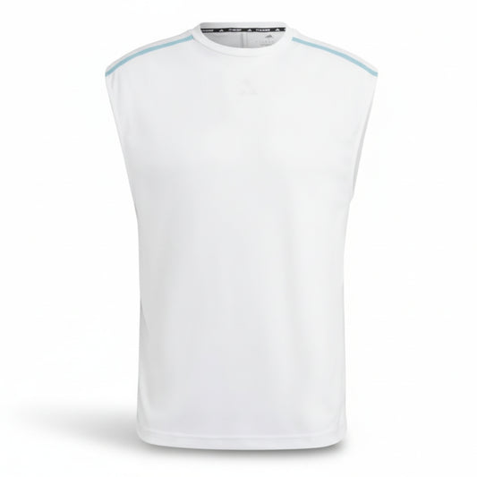 Adidas Tank Top WO BASE SL TEE (IB7907-WHITE_BLUE) Men