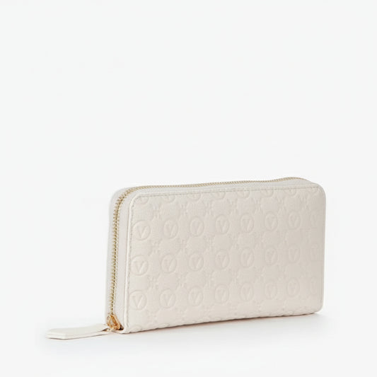 Mario Valentino Embossed Logo Wallet White (VPS8ZG155-991) Women
