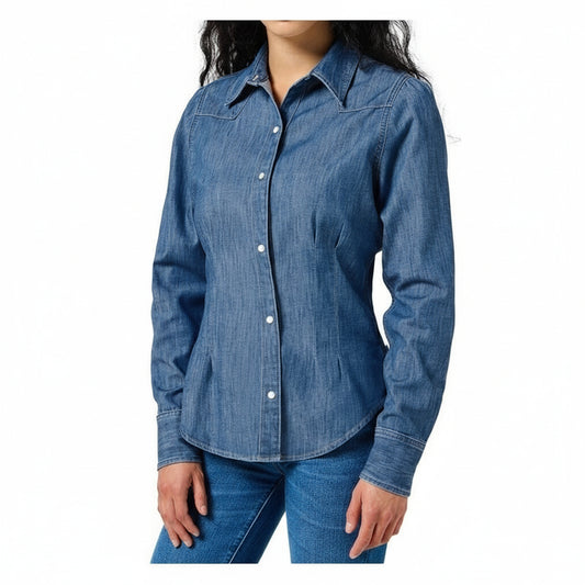 Wrangler SLIM WAISTED BLOUSE VINTAGE FADE (112356470) Women