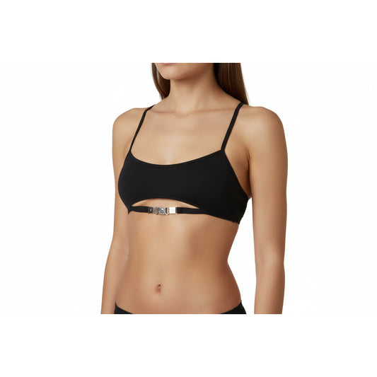 Moschino Cutout Detail Bikini Top Black (A57229504-0555) Women