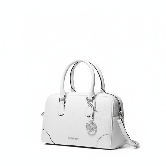 Michael Kors Thompson White Leather Handbag (35S5S7OS6L-OPTIC-WHITE) Women