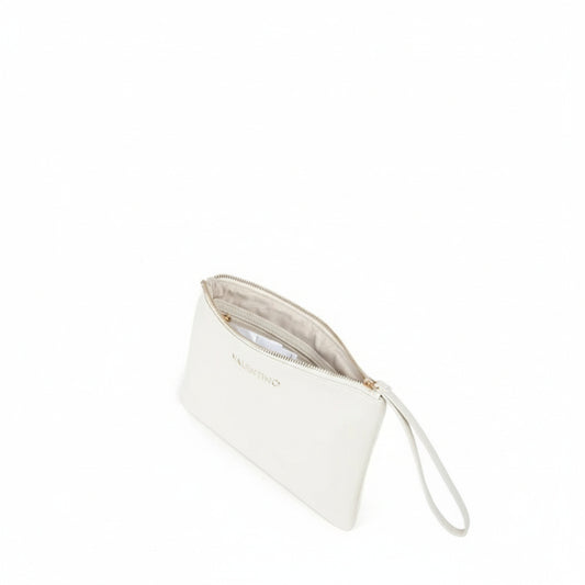Mario Valentino White Leather Wristlet Pouch (VBE7LX528-991) Women