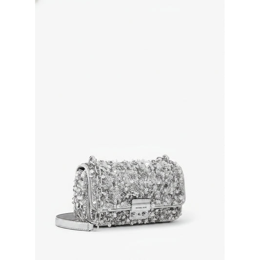 Michael Kors Silver Sequin Crossbody Bag, Women
