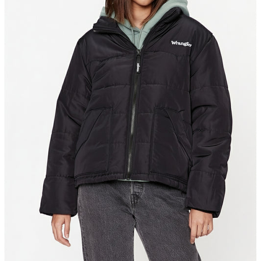 Wrangler Western Puffer Jacket Black, Women