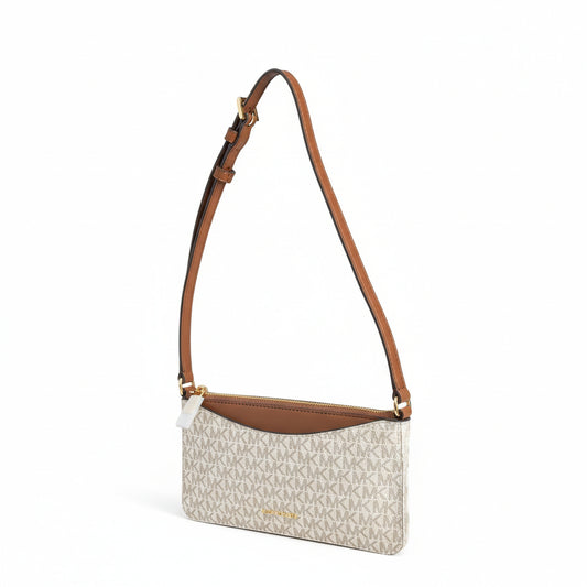 Michael Kors Signature Print Crossbody Bag Vanilla (35F5G4XC8B-VANILLA) Women