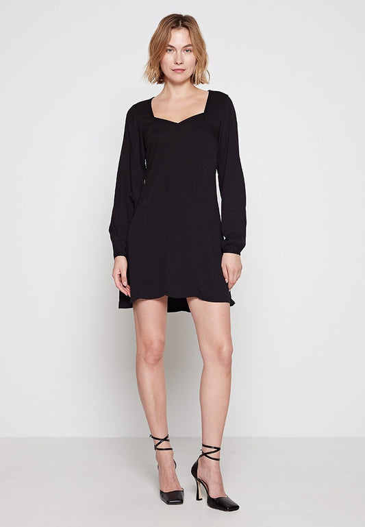 ONLY ONLASTA LIFE VIS L/S LUCCA DRESS PTM Black (ZZO1T1K37-Q00) Women