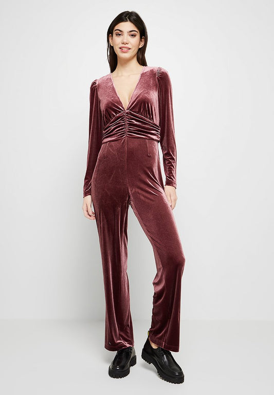 ONLROSIE L/S VELVET JUMPSUIT PNT Women