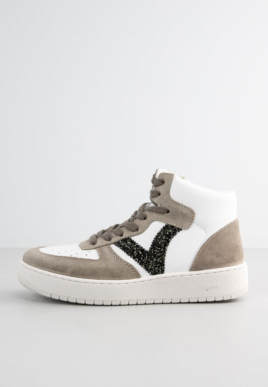 Victoria Shoes MADRID BOTIN SERRAJE & GLITTER Khaki (ZZO2ED019-N00) Women
