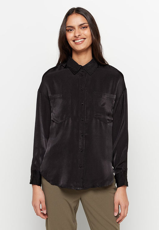 ONLY SHIRT - WITH SLEEVES FEM WOV PL100 Black (ZZO1TK302-Q00) Women