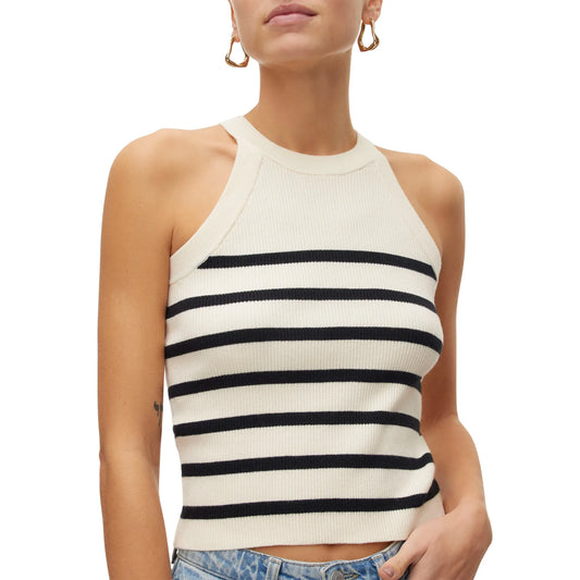 Vero Moda Saba Rib Top (10306826-BIRCH) Women