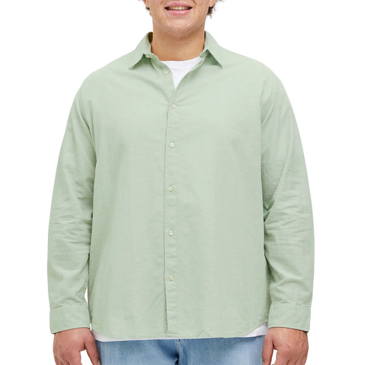 Jack & Jones Breeze Classic Shirt (plussize) (12269089-ICEBERGGREE) Men