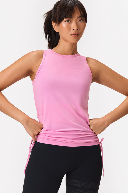 Stronger Cyclamen Tie Tank Top (1377_3001) Women