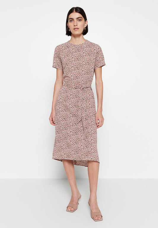 JDYALBA S/S BELTED MIDI DRESS WVN LO Women