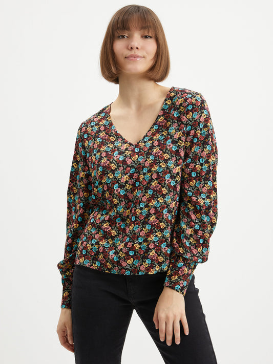 Only Floral Blouse Sif Black (15237161-2409202) Women