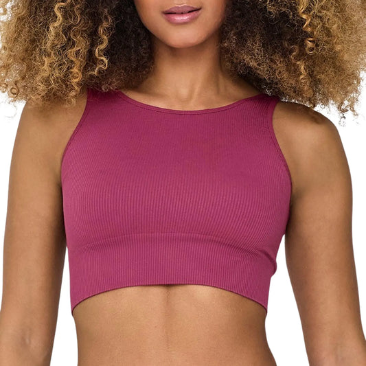 Only Play Jaia Life Lounge Seamless Cropped Sports Top (15250051-BEAUJOLAIS) Women