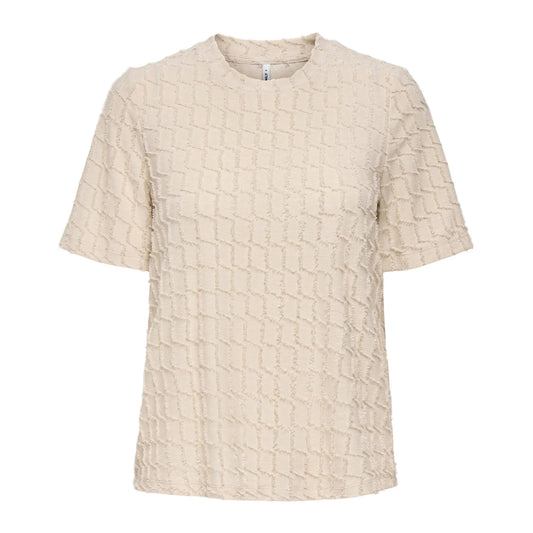 Only Lines Life 2/4 Glitter Top (15358982-BIRCH) Women