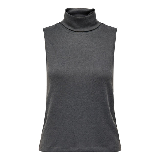 JDY Tonsy Roll Neck Top (15361044-DARKGREYMEL) Women