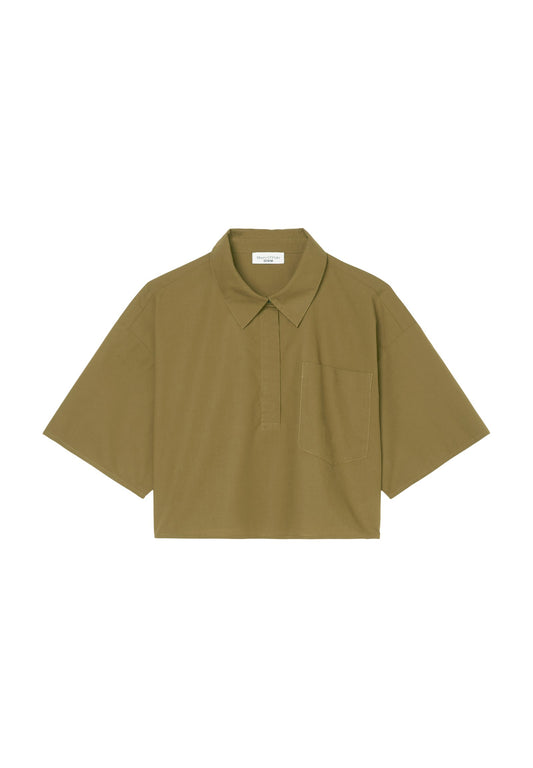 Marc O'Polo DENIM Super-cropped-Bluse aus Bio-Baumwolle (OP521E093-M11) Women