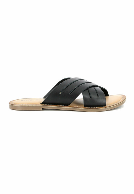 Kickers Mules Leather Kick Day Black (KI111D007-Q11) Women