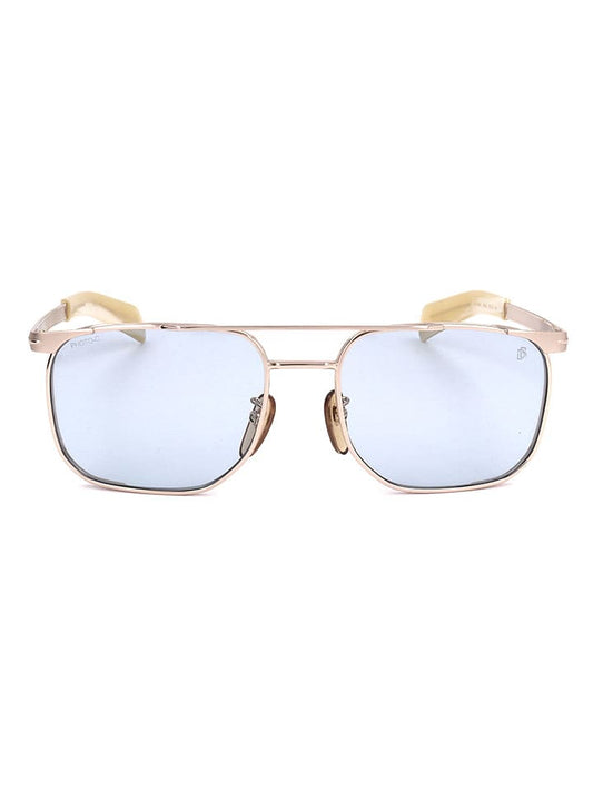 David Beckham Sunglasses Gold / Light Blue Men
