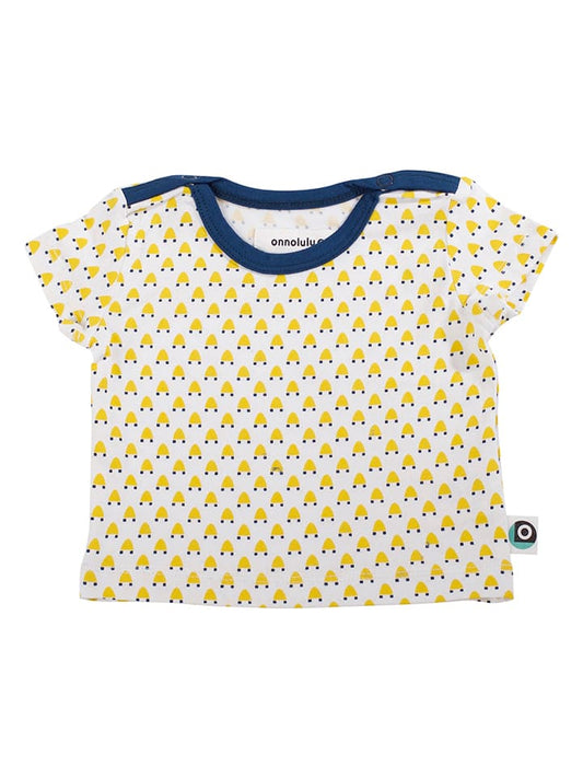 ONNOLULU Shirt "Theo Rocket" Yellow / White Kids
