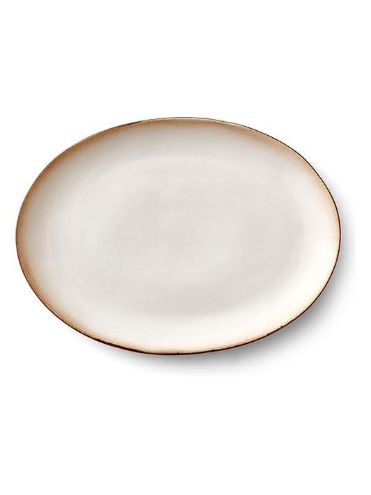 Bitz Serving Platter Cream / Grey (L)45 x (W)34 cm Unisex