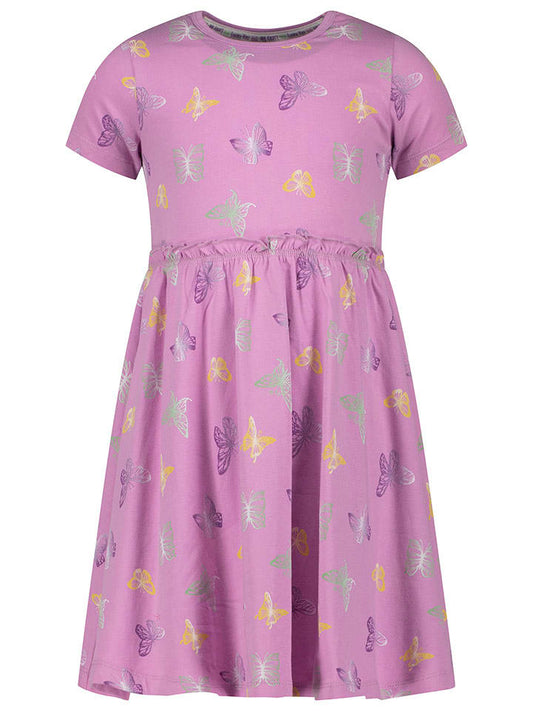 Salt and Pepper Dress Lilac Kids