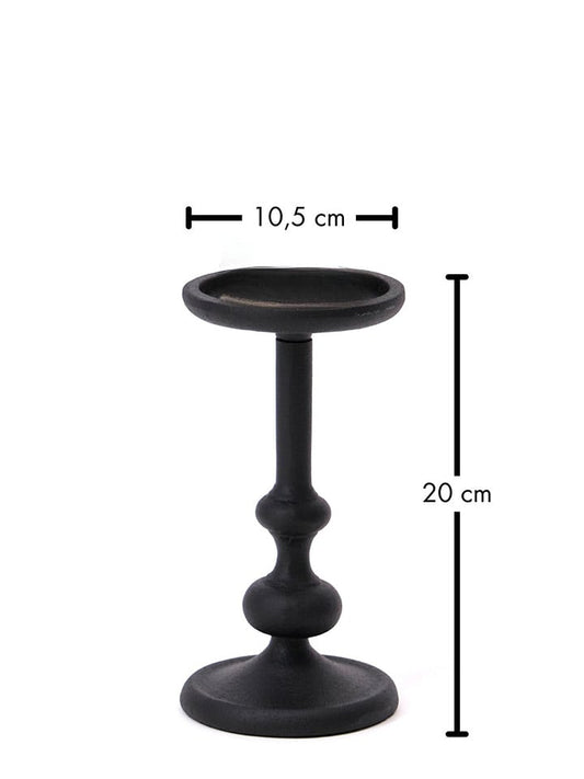 FYNCH-HATTON Candlestick "Kobe" Black (H)20 x Ø 10,5 cm Unisex