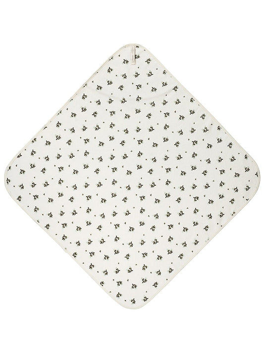 Noppies Hooded Towel "Blooming Clover" Cream Unisex