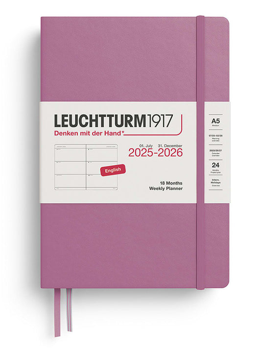 LEUCHTTURM1917 Weekly Planner & Notebook Lilac A5, ENG Unisex