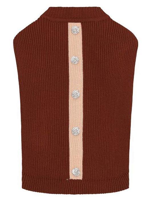 VOV & VUF Dog Jumper Red / Cream Unisex