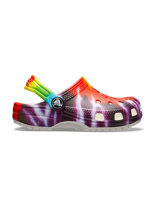 Crocs "Classic TieDye Graphic" White / Multicolour Kids