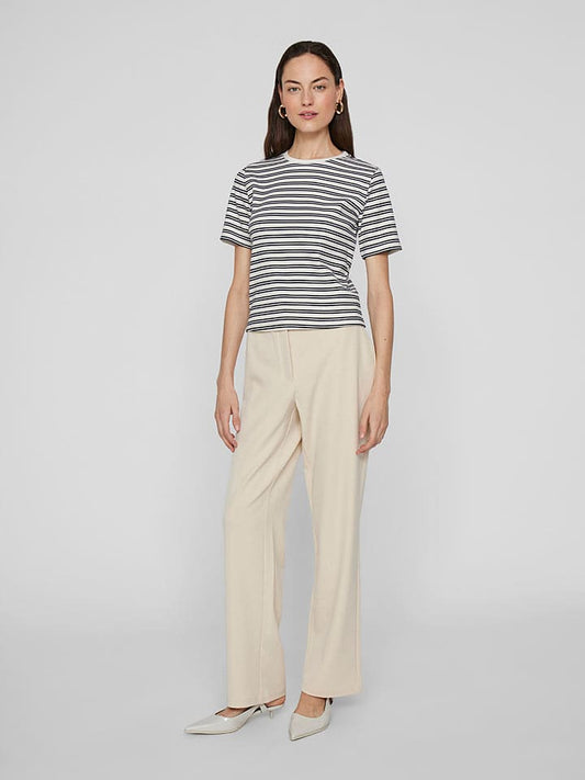 Vila Shirt "Sola" White / Navy Women