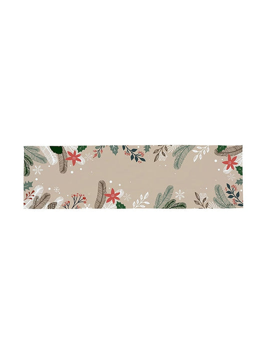 Butter Kings table runner Table Runner "Frosted Branches" Beige / Multicolour (L)140 x (W)40 cm Unisex