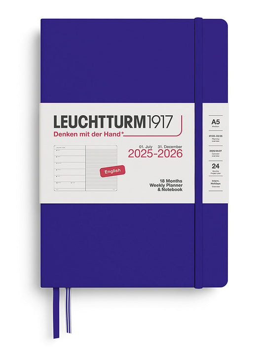 LEUCHTTURM1917 Weekly Planner & Notebook Navy A5 Unisex