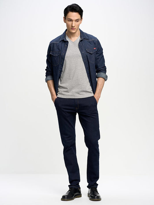 BIG STAR Shirt Grey Men