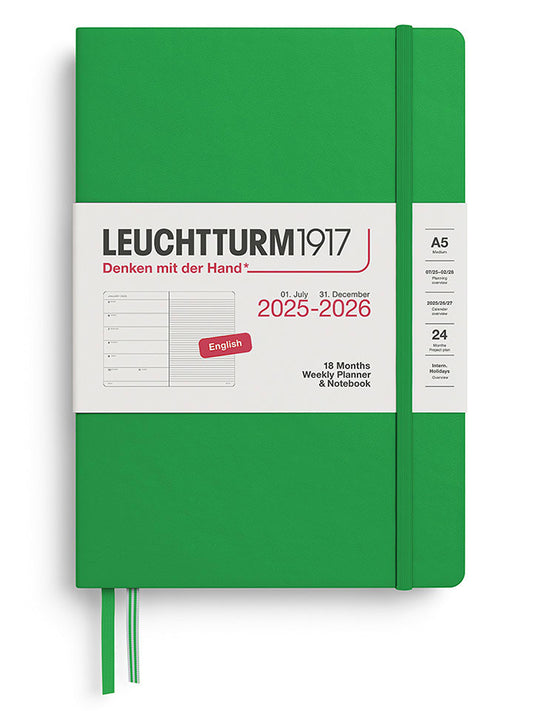 LEUCHTTURM1917 Weekly Planner & Notebook Green A5 Unisex