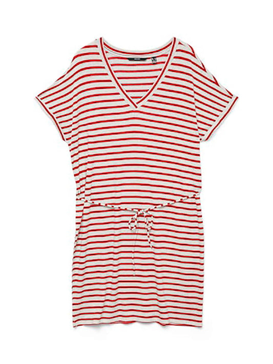 Vero Moda Dress White / Red Women